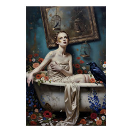 Póster Dark Romantic Gothic Design