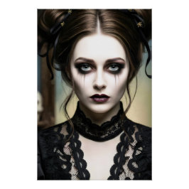 Póster Dark Romantic Gothic Design