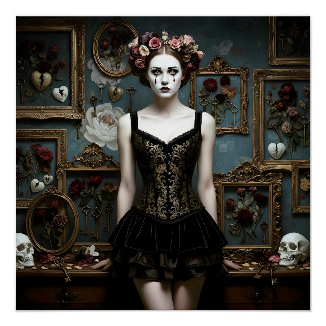 Póster Dark Romantic Gothic Design (Anverso)