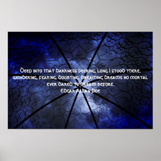 Póster Darkness Gazebo - Edgar Allen Poe