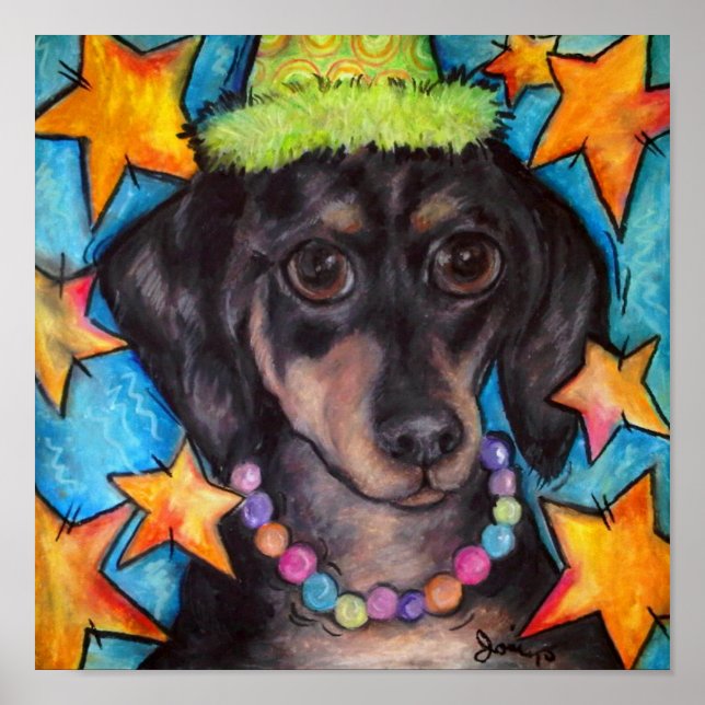 Póster Darling Dachshund (Frente)