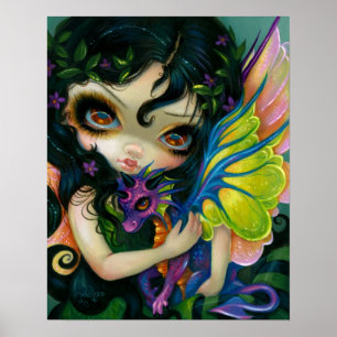 Póster Darling Dragoning V ART PRINT Dragon Fairy