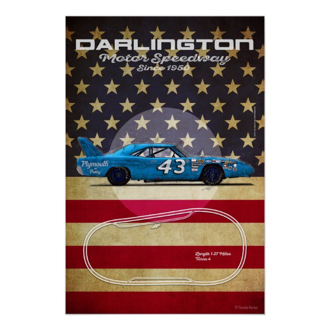 Póster Darlington Motor Speedway (Anverso)