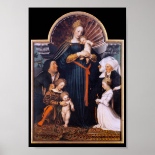 Póster Darmstadt Madonna, Holbein, el joven