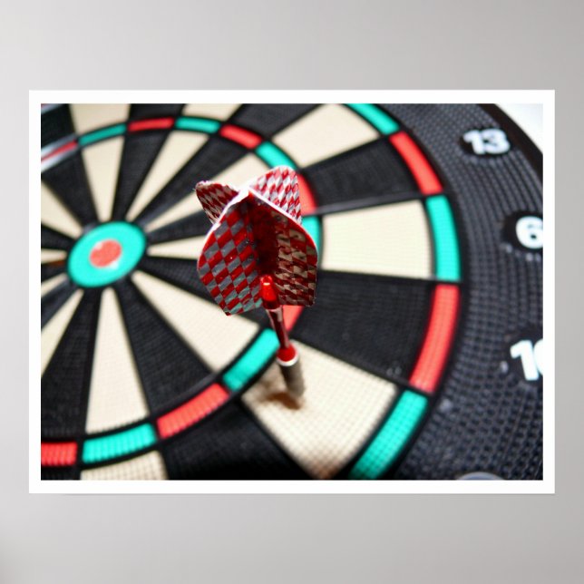 Póster Dart en el Poster de Dartboard (Frente)