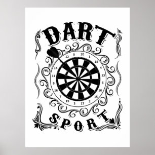 Póster Dart es mi deporte