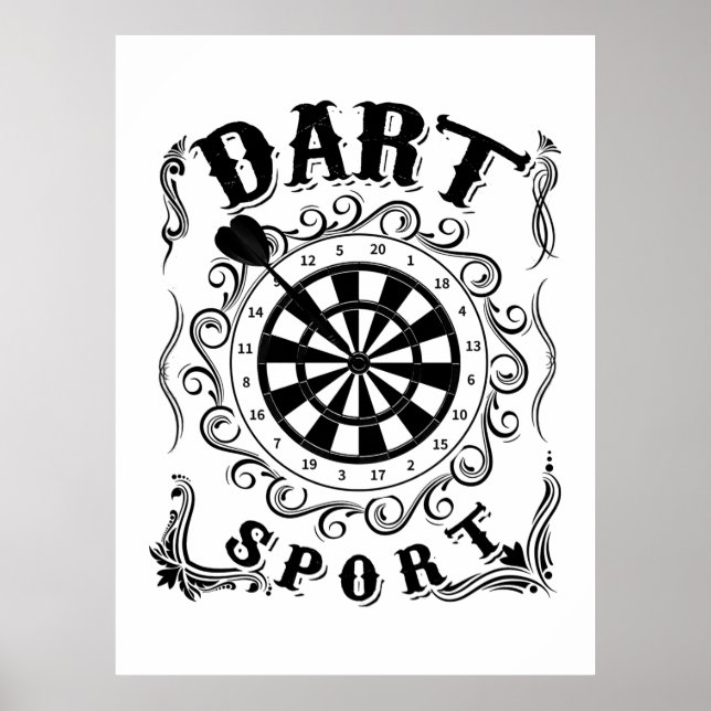 Póster Dart es mi deporte (Frente)
