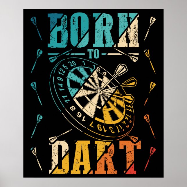 Póster Dartboard Dart Player Darts (Frente)