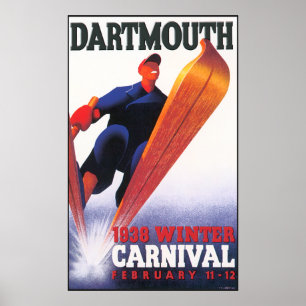 Póster Dartmouth Winter Carnival Reproduction