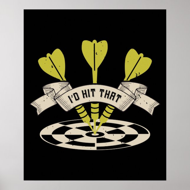 Póster Darts - I'd Hit That Bullseye (Frente)