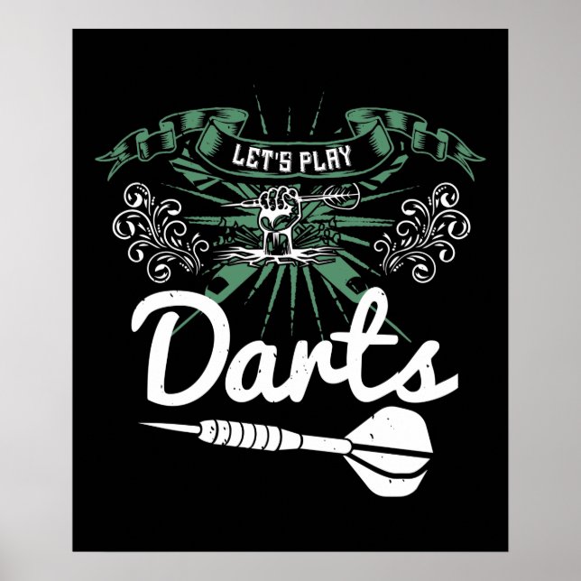 Póster Darts - Let's Play Darts (Frente)