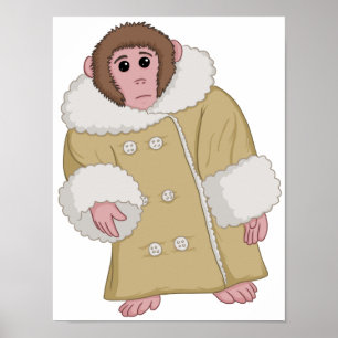 Póster Darwin el mono de Ikea