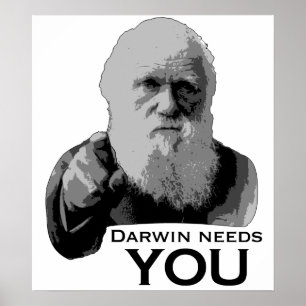 Póster ¡Darwin le necesita!