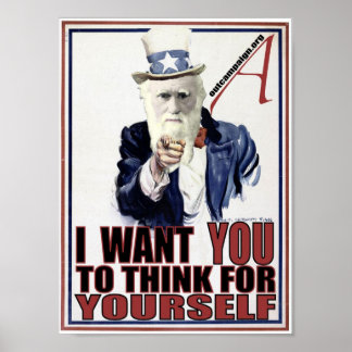 Póster Darwin Wants You