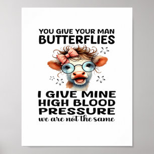 Póster Das A Tu Hombre Mariposas Que Doy A La Mía - Graci
