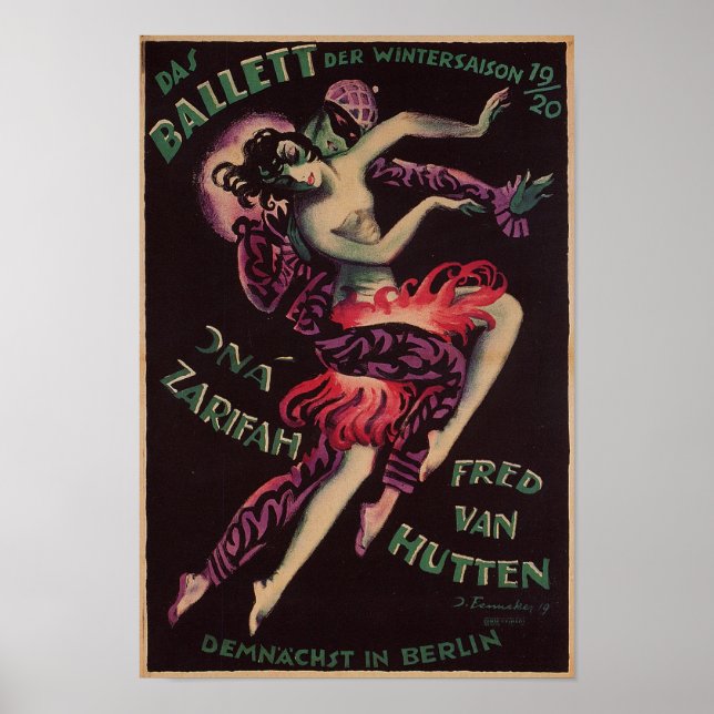 Póster Das Ballett (El ballet), Josef Fenneker (Frente)