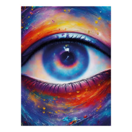 Póster Das magische Auge – fantastisches Fantasy Motiv