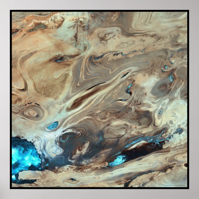 Póster Dasht-e Kevir Gran Desierto Salino Irán (Frente)