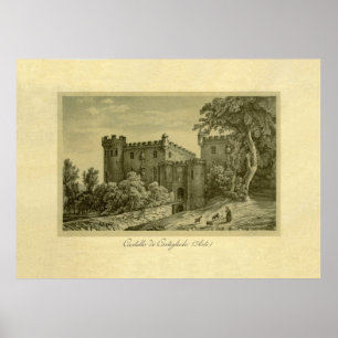 Póster d'Asti de Costigliole, Piamonte, Italia
