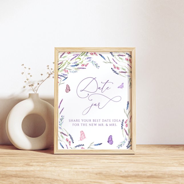 Póster Date Jar Wildflower Bridal Shower Poster (Subido por el creador)