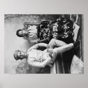 Póster Dato Mandi y esposa en las Filipinas Photograp