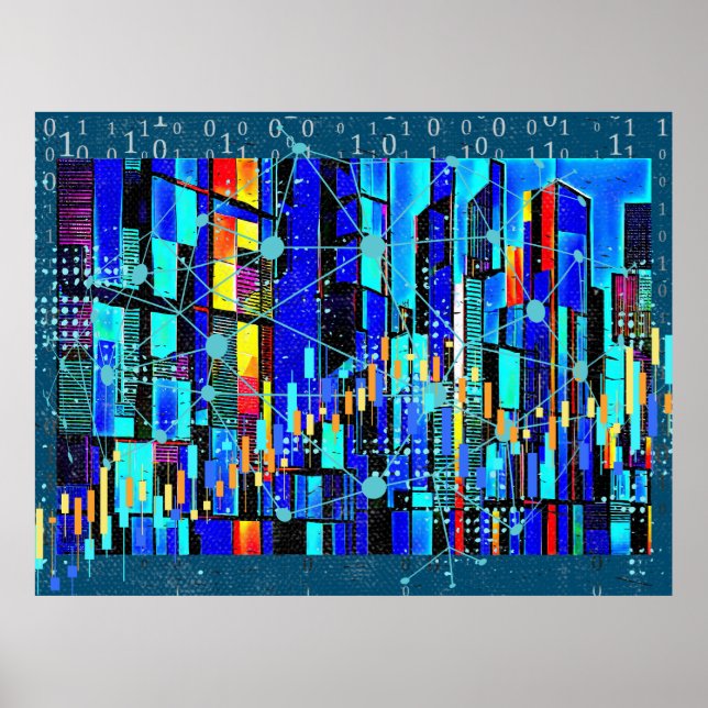 Póster Datos cubistas (Frente)