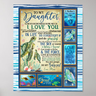 Póster Daughter Gift   Carta A Mi Hija De Mamá