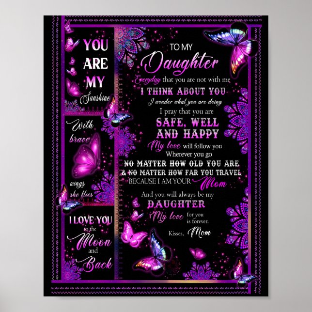 Póster Daughter Lovers | A Mi Hija La Mamá De Amor (Frente)