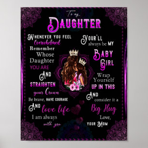 Póster Daughter Lovers   A Mi Hija La Mamá De Amor