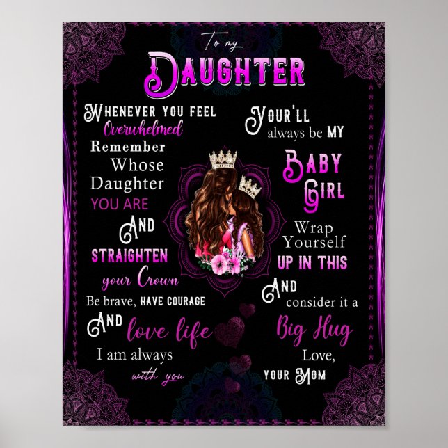 Póster Daughter Lovers | A Mi Hija La Mamá De Amor (Frente)