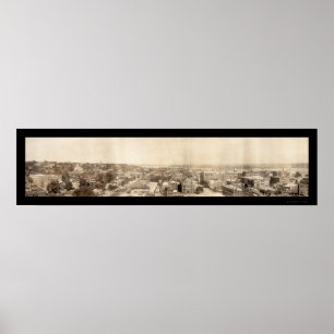 Póster Davenport IA Birdseye Photo 1907