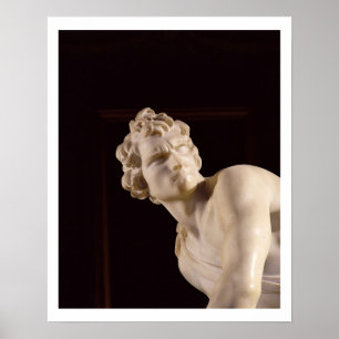 Póster David, 1623-24 (mármol) (detalle)