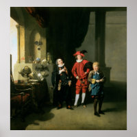 David Garrick con William Burton y John