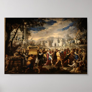 Póster David lleva el arca a Jerusalén