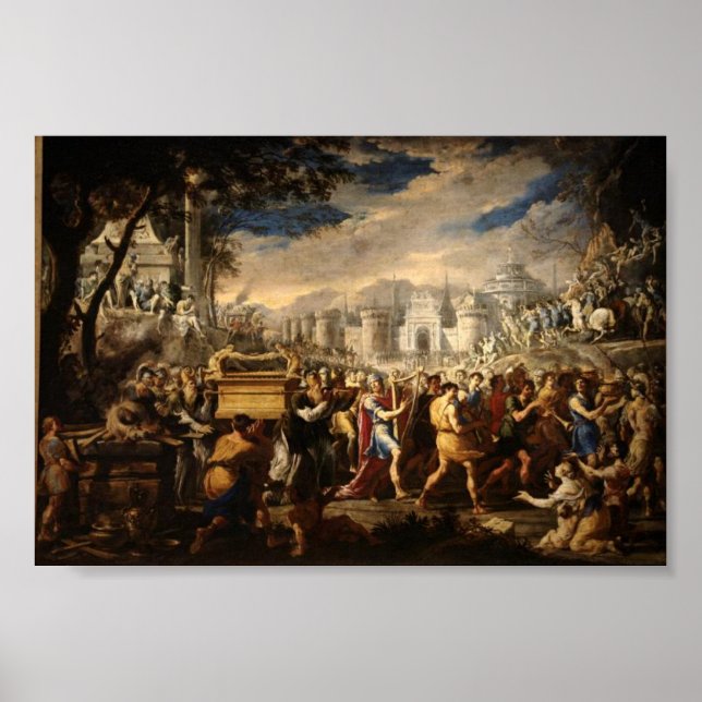 Póster David lleva el arca a Jerusalén (Frente)