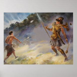 Póster David lucha contra Goliath