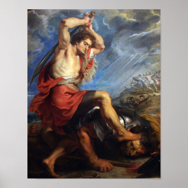 Póster David matando a Goliat (Frente)