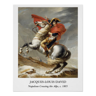 Póster David – Napoleón cruzando los Alpes