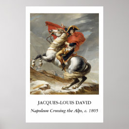 Póster David – Napoleón cruzando los Alpes