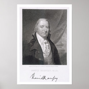 Póster David Ramsay, grabado por James Barton Longacre (1