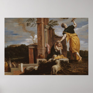Póster David Teniers el menor - Sacrificio de Abraham de