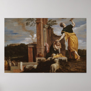 Póster David Teniers the Younger - Abraham's Sacrifice of