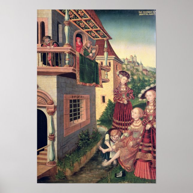 Póster David y Bathsheba, 1528 (Frente)