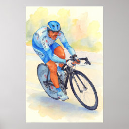 Póster Davide REBELLIN 2005 Acuarela