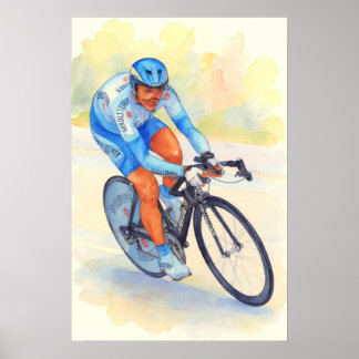 Póster Davide REBELLIN 2005 Acuarela