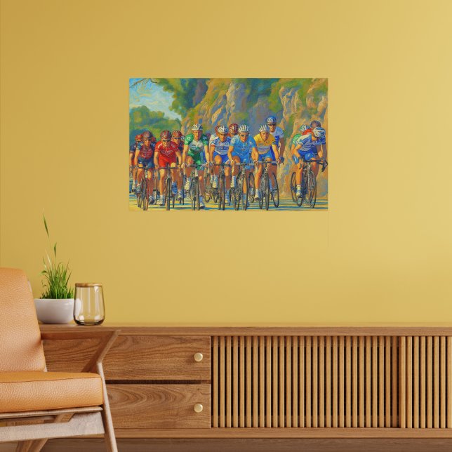 Póster Davide Rebellin Col d'Eze Paris-Nice 2008 Faux Pai (Salón 2)