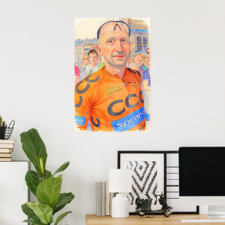 Póster Davide Rebellin Flèche Brabançonne en Lovaina 2015