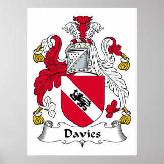 Póster Davies Family Crest