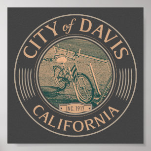 PÓSTER DAVIS YOLO CALIFORNIA - CIUDAD DE DAVIS CA