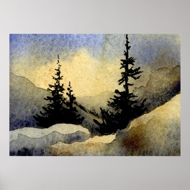 Póster "Dawn #1" Landscape Poster (Frente)